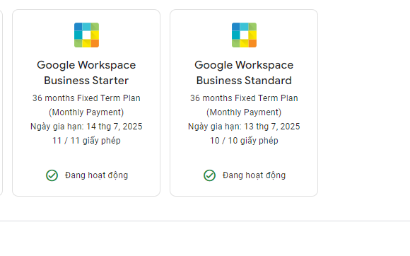 google workspace dung luong