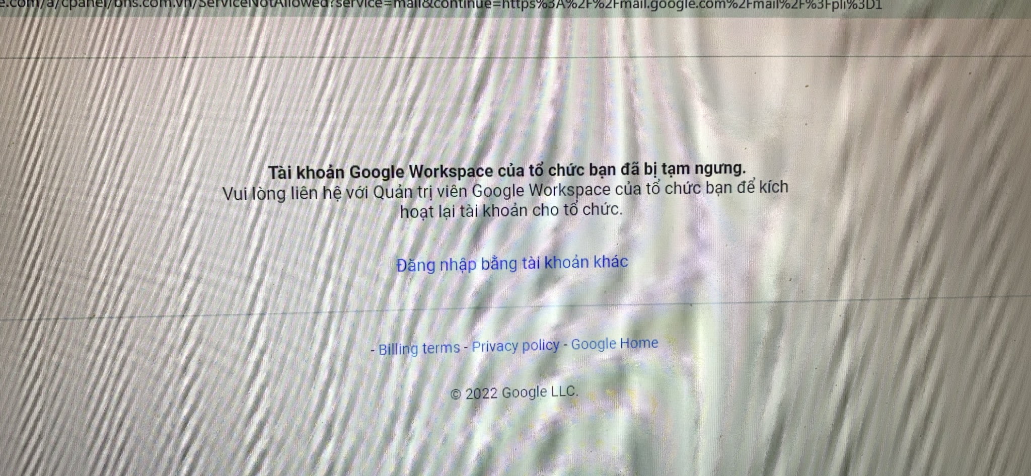 khoi phuc tai khoan google workspace