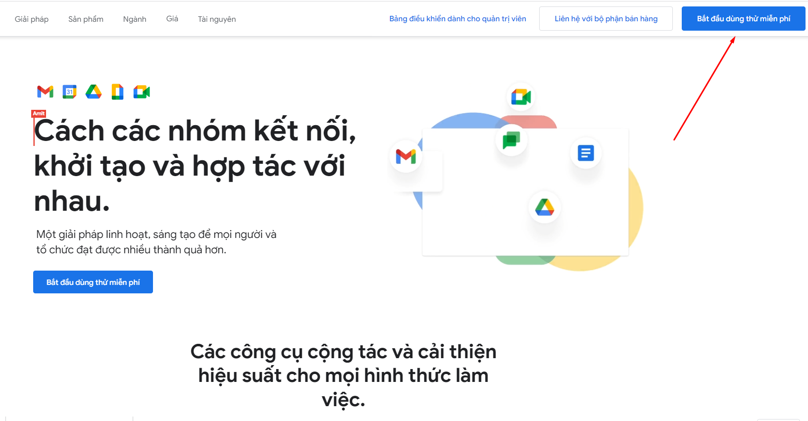 Google workspace dùng thử 14 ngày miễn phí