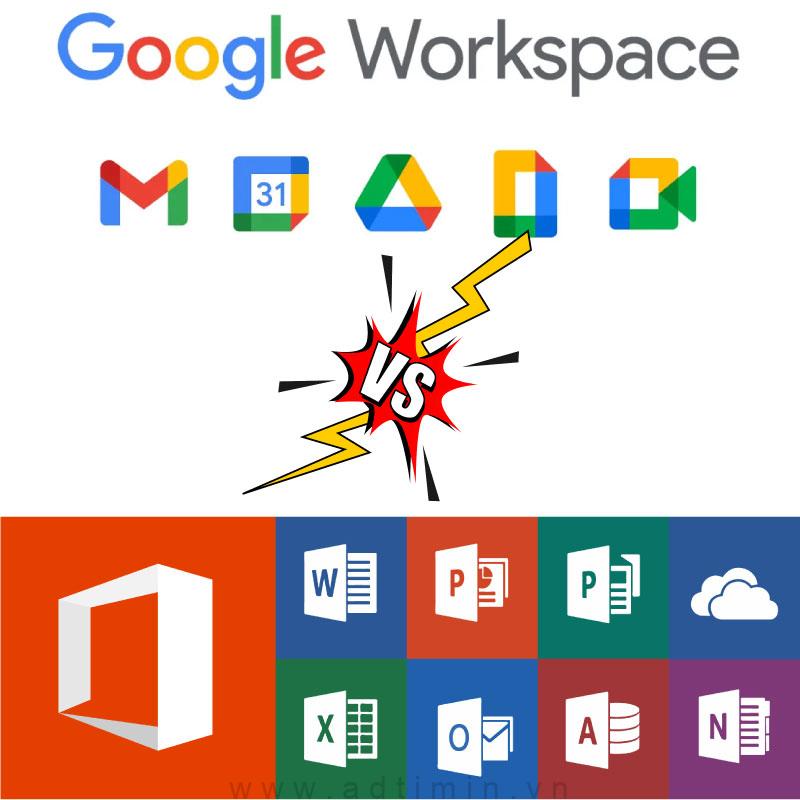 so sanh google workspace vs microsoft 365