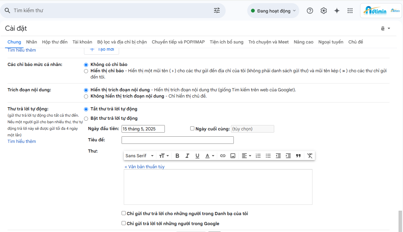 xóa bớt dung lượng gmail